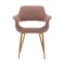 Armen Living Gigi Pink Velvet Dining Room Chair with Gold Metal Legs, PK2 LCGICHPINK - alternate 8